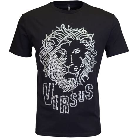 versus versace lion head shirt|VERSACE Versus Lion Head Studded T.